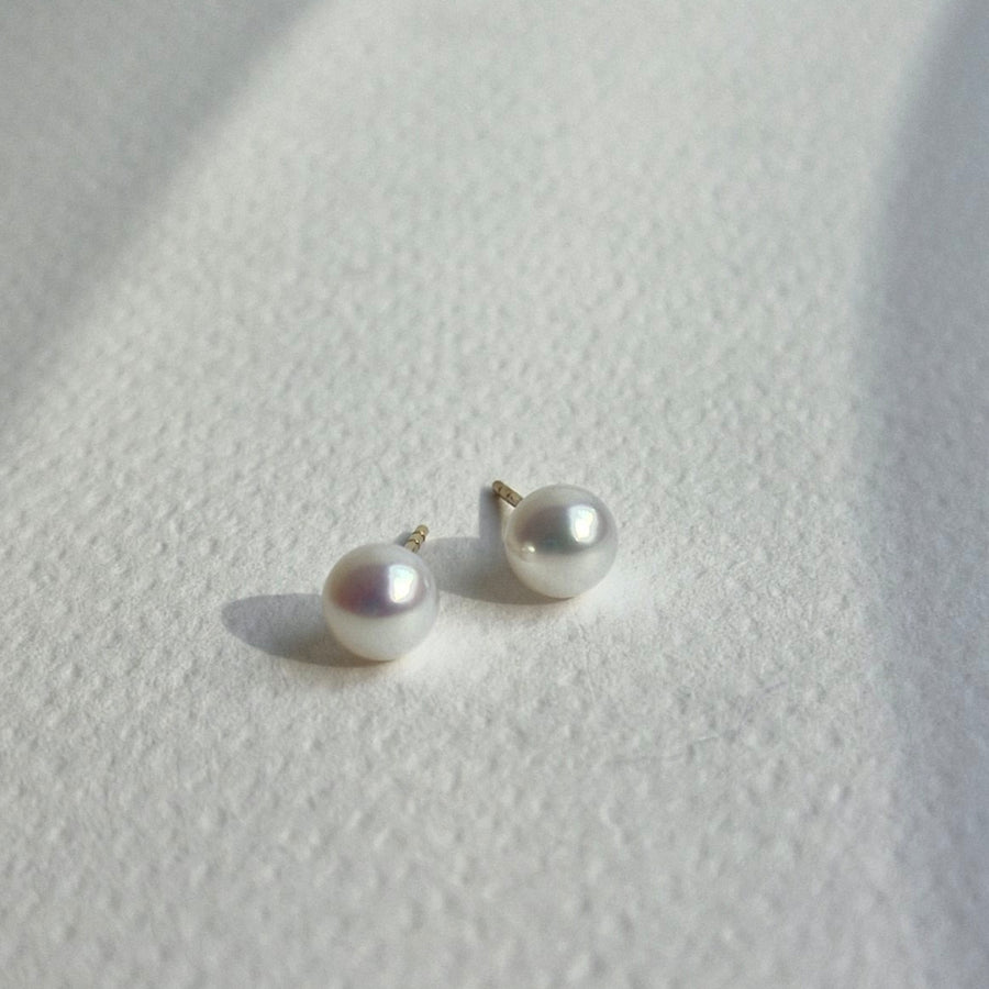 Freshwater Pearl Earstuds (5mm) / 14k Gold-filled