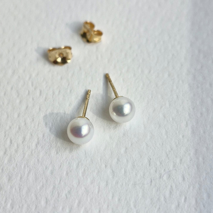 Freshwater Pearl Earstuds (5mm) / 14k Gold-filled
