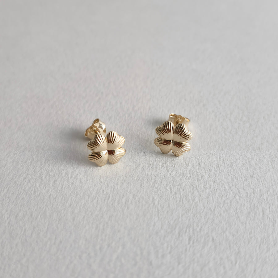 LUVA Demi-fine Clover Stud Earrings