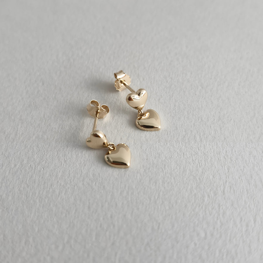 ZOA Demi-fine Heart Drop Earrings