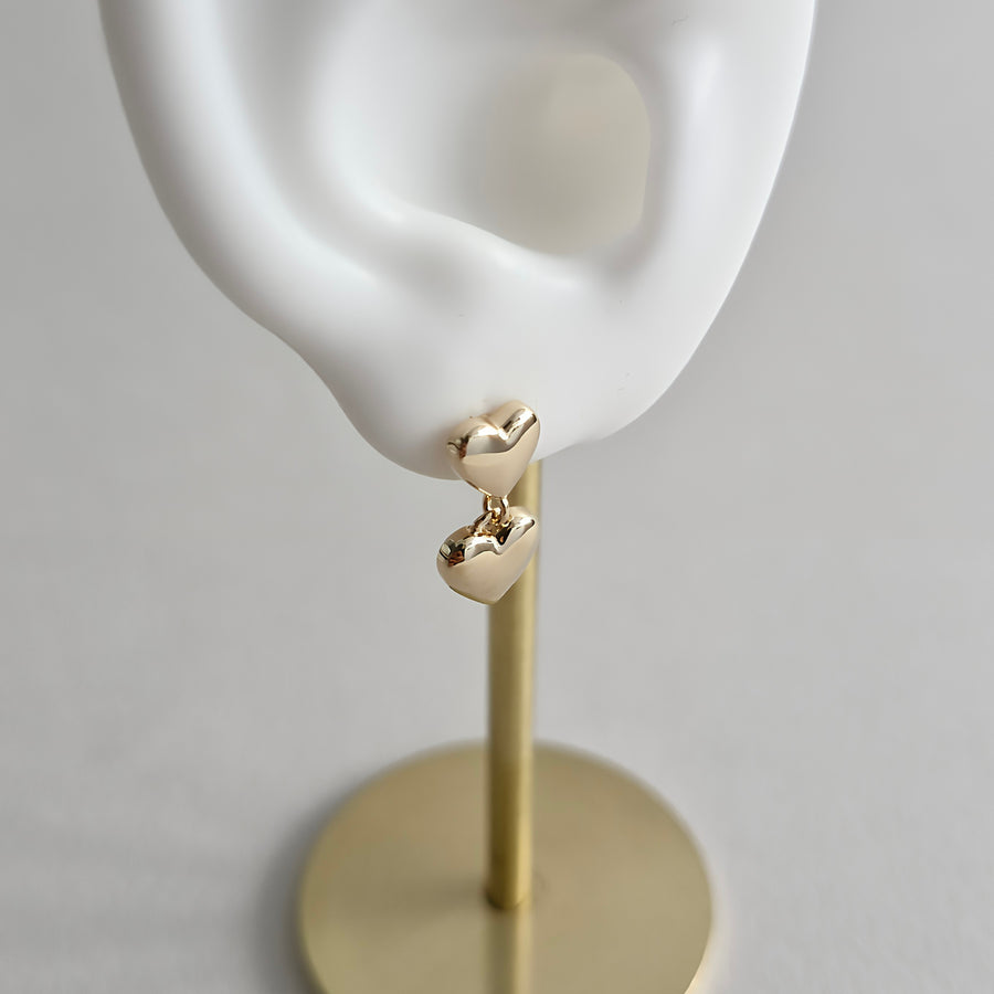 ZOA Demi-fine Heart Drop Earrings