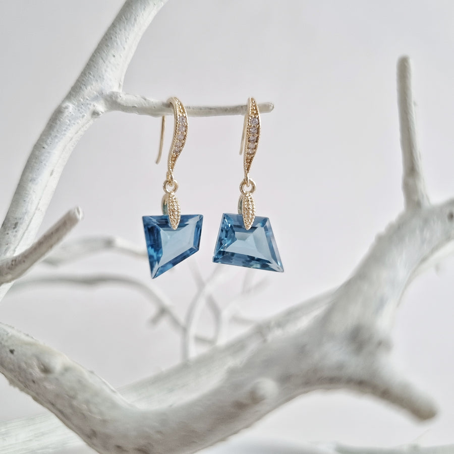 London Blue Topaz Earrings / Gemstone