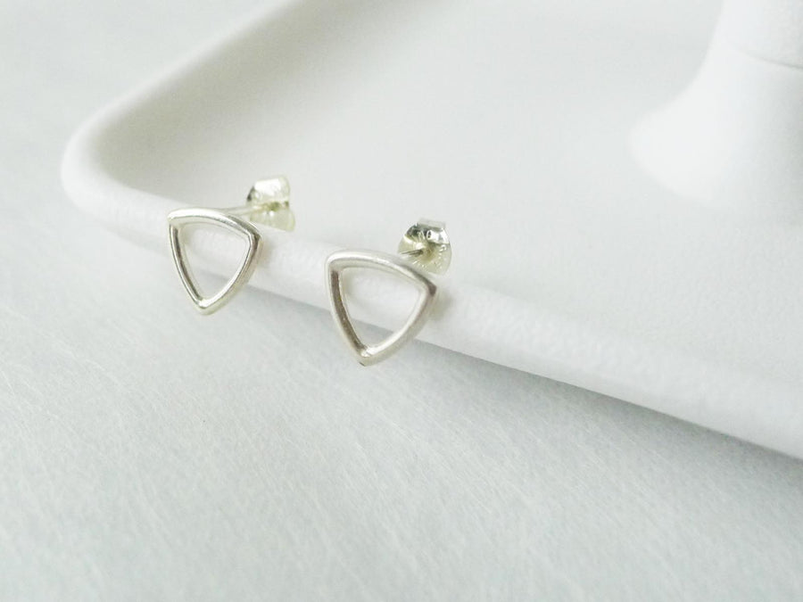 Triangle  silverstuds | 925silver studs | Simple Studs | Post earrings