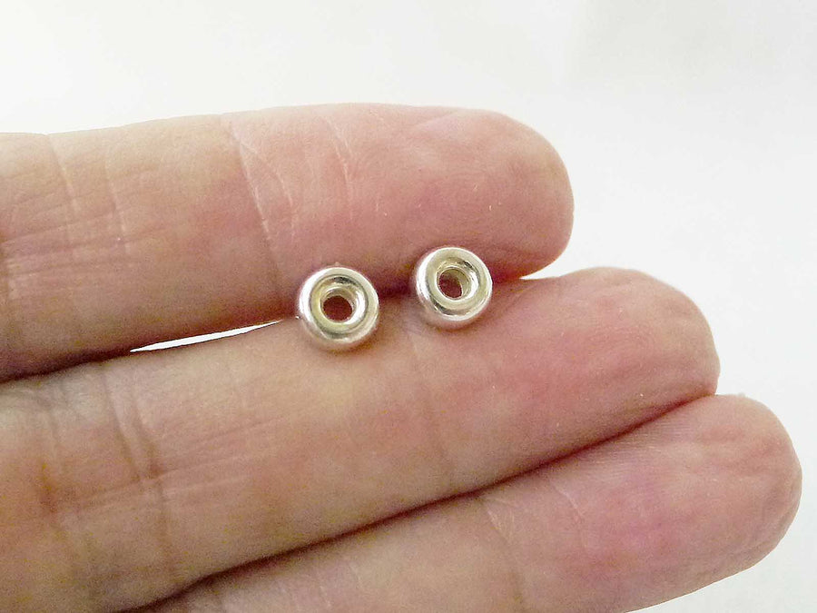 Roundel studs | 925silver studs | Simple Studs | Post earrings